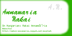 annamaria makai business card